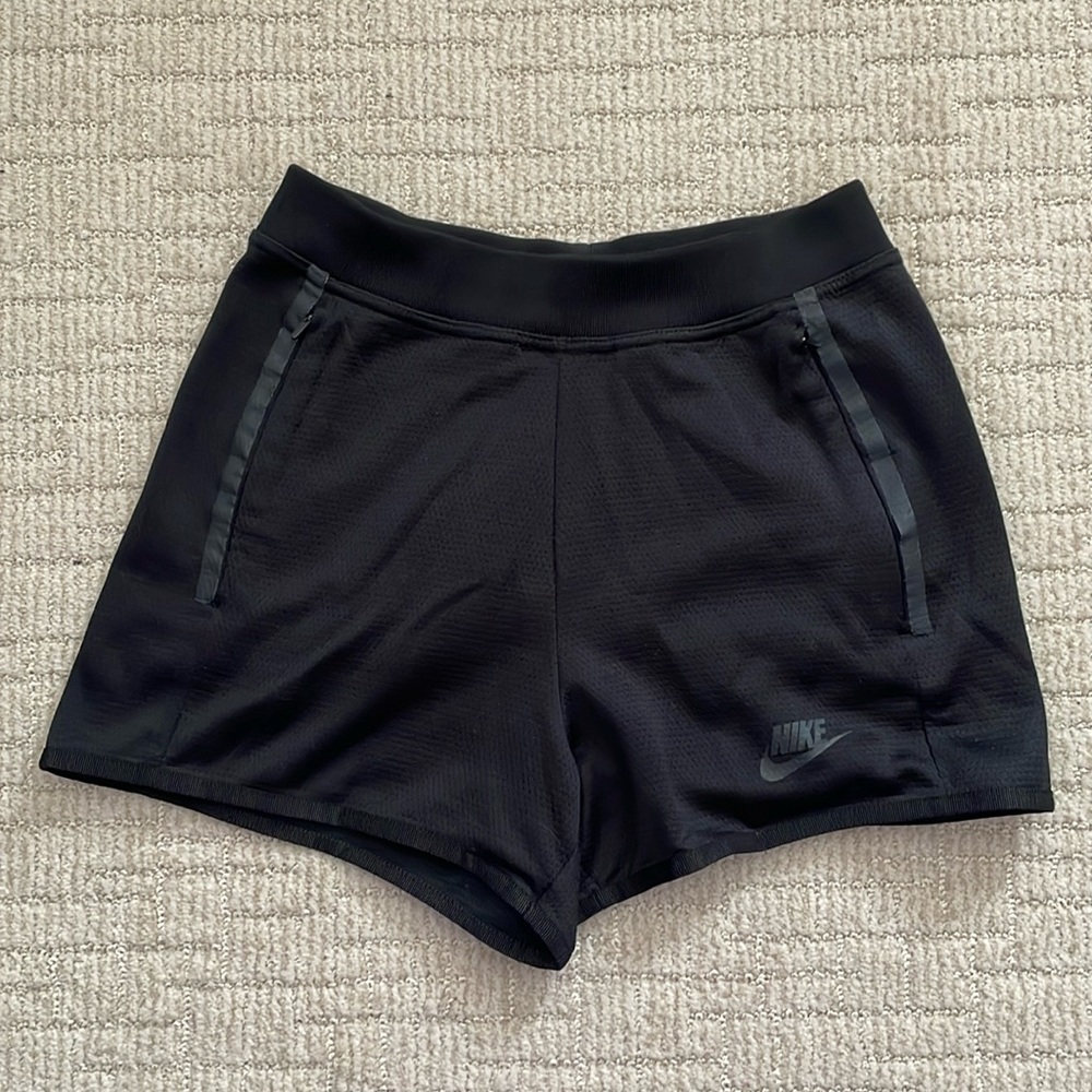Nike high waisted jersey mesh shorts size XS